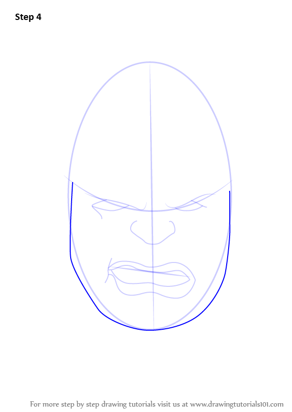 How to Draw The Hulk Face (The Hulk) Step by Step | DrawingTutorials101.com