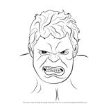 How to Draw The Hulk Face