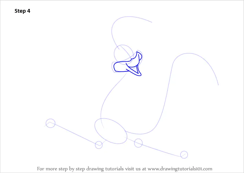 Learn How to Draw The Road Runner (The Road Runner) Step by Step