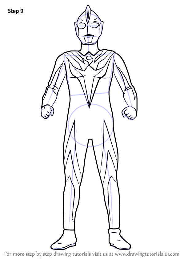 Learn How to Draw Ultraman Cosmos Ultraman Step by Step 