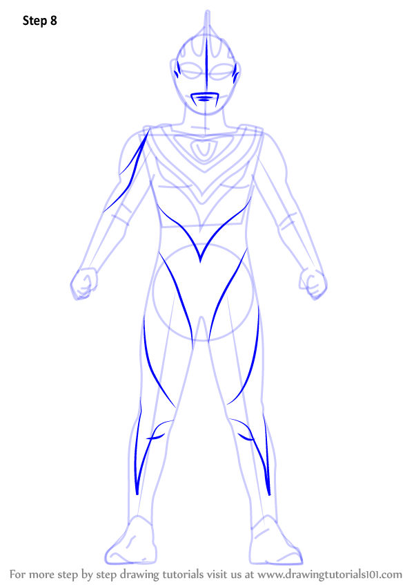 Download Learn How to Draw Ultraman Gaia (Ultraman) Step by Step : Drawing Tutorials