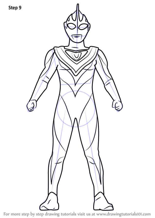 Learn How to Draw Ultraman Gaia Ultraman Step by Step 