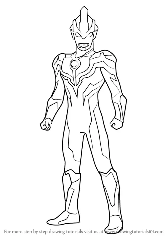 Learn How to Draw Ultraman Ginga (Ultraman) Step by Step : Drawing