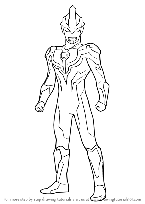 Learn How to Draw Ultraman Ginga (Ultraman) Step by Step 