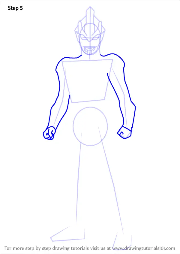 Learn How to Draw Ultraman  Ginga Ultraman  Step by Step 