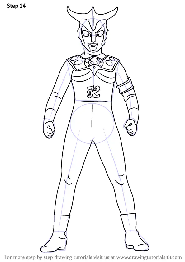Step by Step How to Draw an Ultraman  Leo 