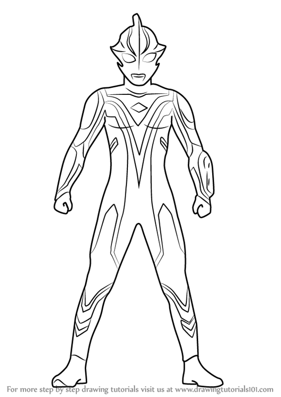 Learn How to Draw Ultraman Mebius Ultraman Step by Step 