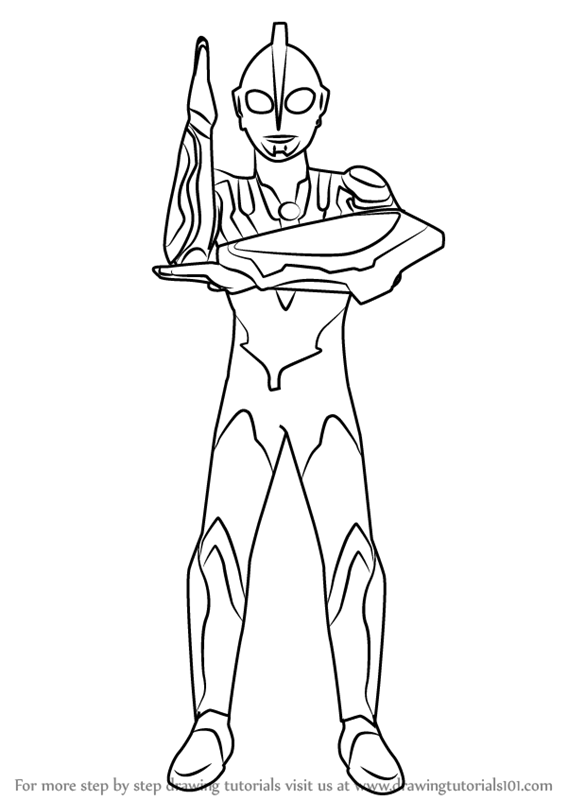 Learn How to Draw Ultraman Ribut (Ultraman) Step by Step : Drawing