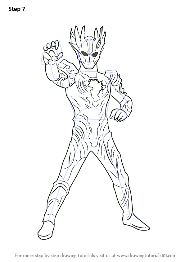 Learn How to Draw Ultraman Saga Ultraman Step by Step 