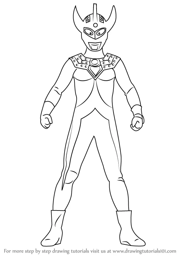 Learn How to Draw an Ultraman Taro Ultraman Step by Step 