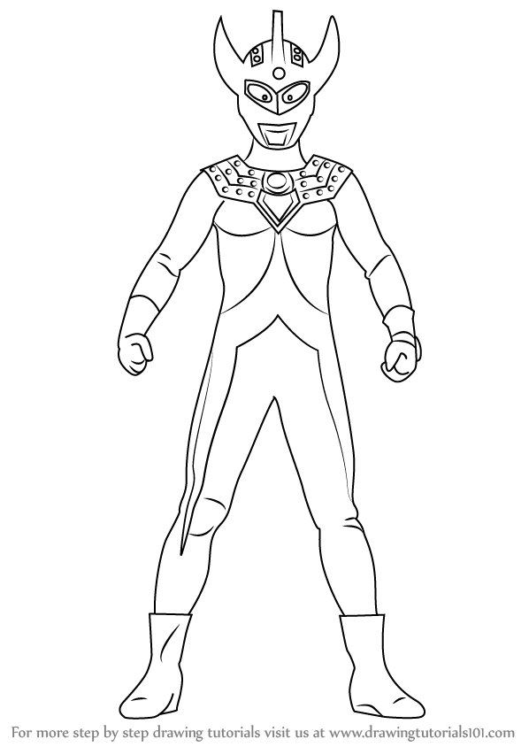 Learn How to Draw an Ultraman Taro Ultraman Step by Step 