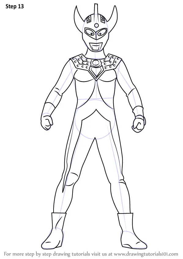 Learn How to Draw an Ultraman Taro Ultraman Step by Step 