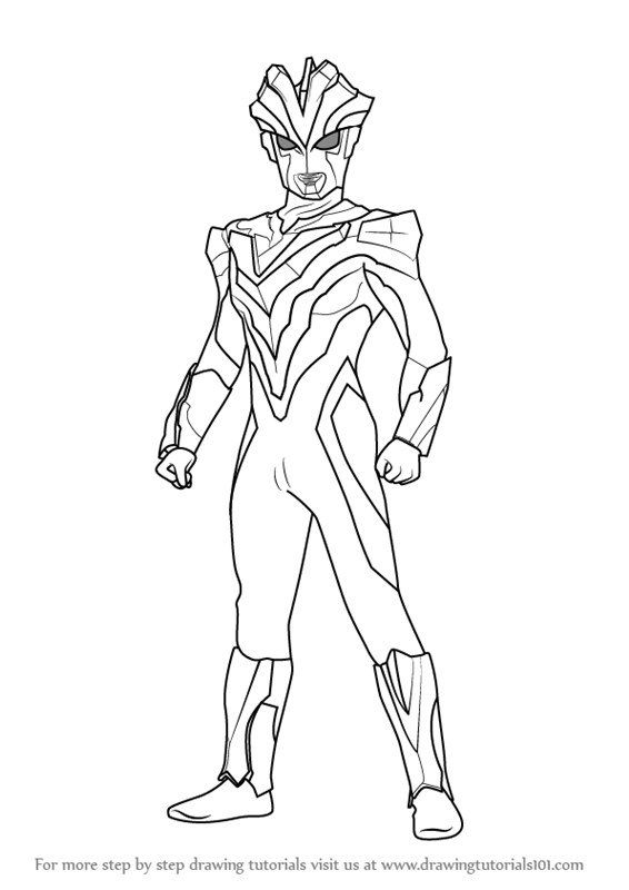 Learn How to Draw Ultraman Victory (Ultraman) Step by Step : Drawing