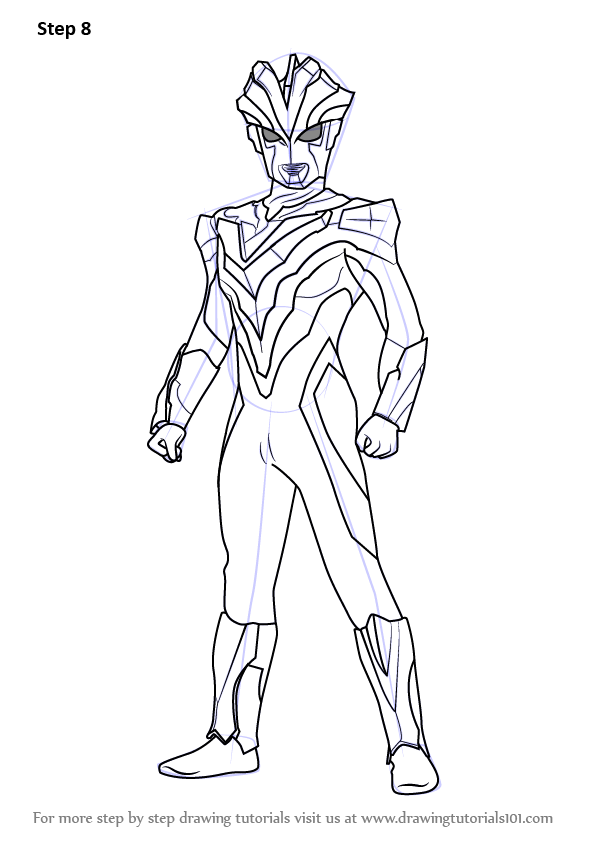 Learn How to Draw Ultraman Victory Ultraman Step by Step 