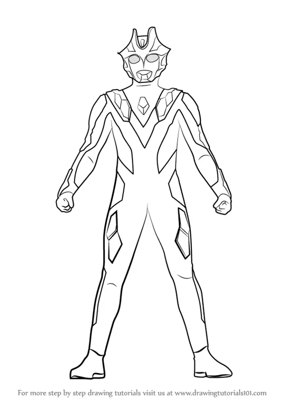 Learn How to Draw Ultraman Xenon Ultraman Step by Step 