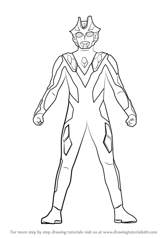 Learn How to Draw Ultraman  Xenon Ultraman  Step by Step 