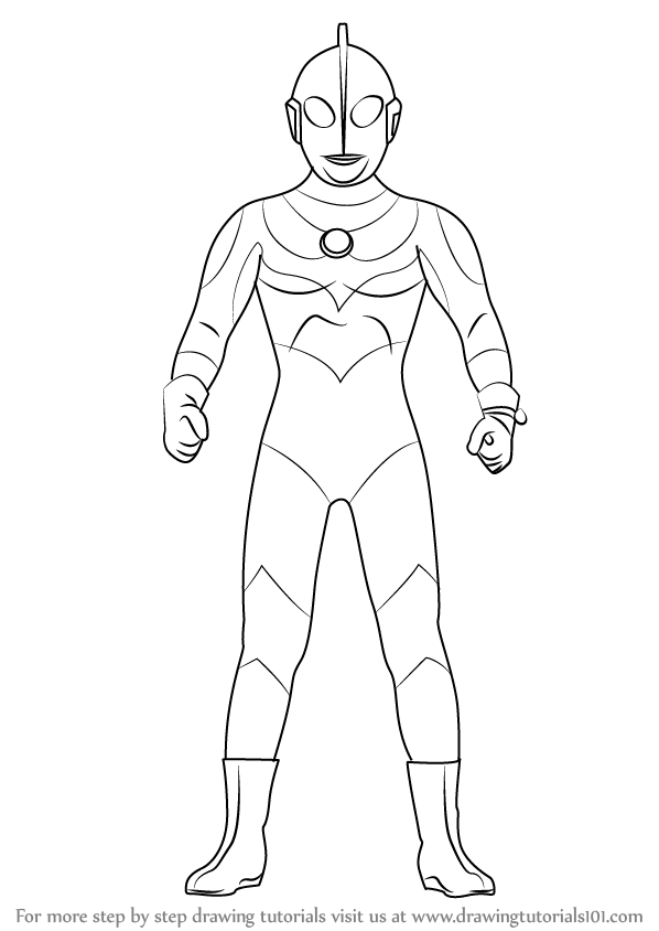 Learn How to Draw an Ultraman (Ultraman) Step by Step : Drawing Tutorials