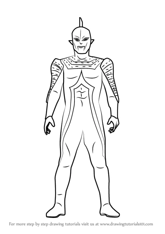 Learn How to Draw  Ultraseven X  Ultraman  Step by Step 