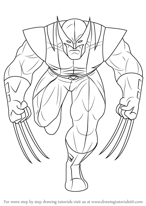 How To Draw Wolverine Easy Step by Step Drawing Guide by Dawn  DragoArt