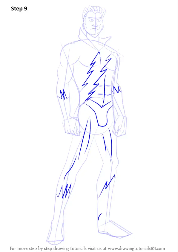 Learn How to Draw Quicksilver from X-Men (X-Men) Step by Step : Drawing