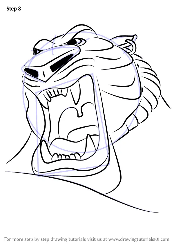 Learn How to Draw Tiger God from Aladdin (Aladdin) Step by Step : Drawing  Tutorials