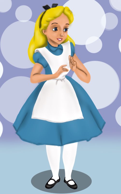 Learn How To Draw Alice From Alice In Wonderland Alice In Wonderland Step By Step Drawing Tutorials - alice in wonderland roblox skin