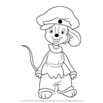 How to Draw Fievel Mousekewitz from An American Tail