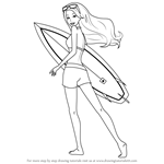 How to Draw Merliah Summers from Barbie in A Mermaid Tale
