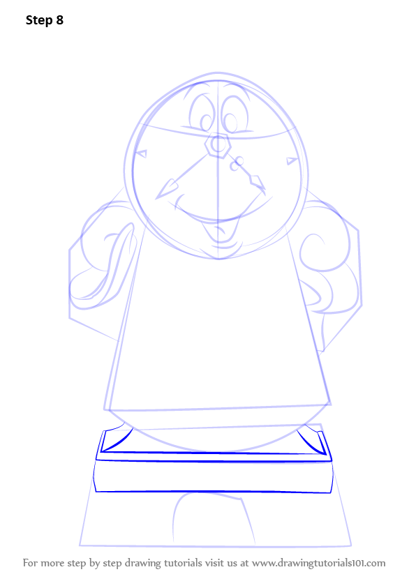 Learn How to Draw Cogsworth from Beauty and the Beast (Beauty and the