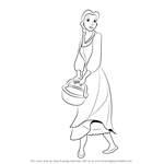 How to Draw Peasant Belle from Beauty and the Beast