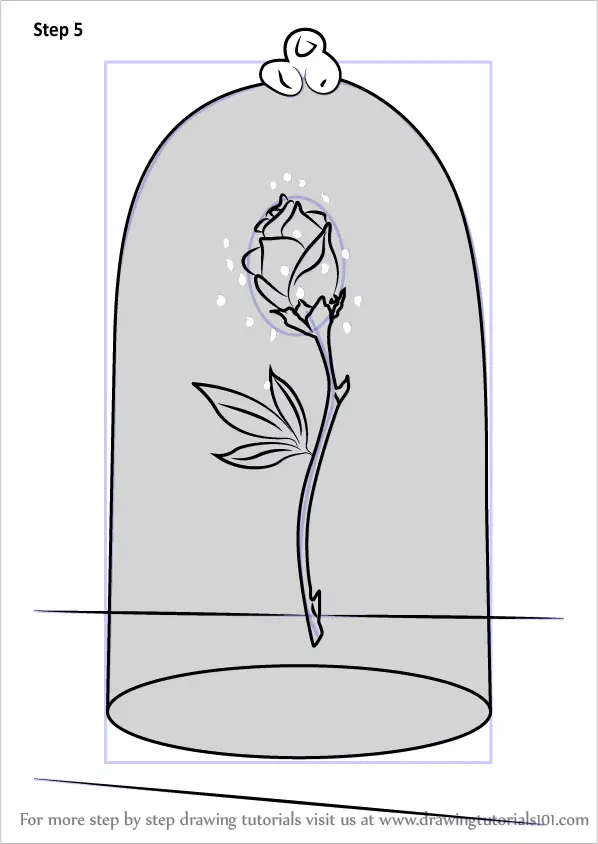 Learn How To Draw The Enchanted Rose From Beauty And The Beast Beauty And The Beast Step By Step Drawing Tutorials