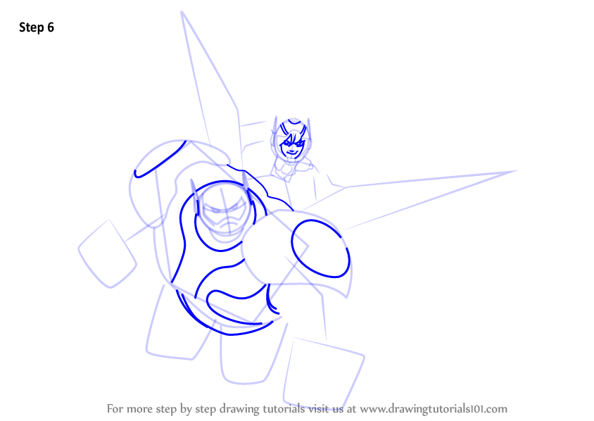How to Draw Baymax and Hiro from Big Hero 6 (Big Hero 6) Step by Step ...