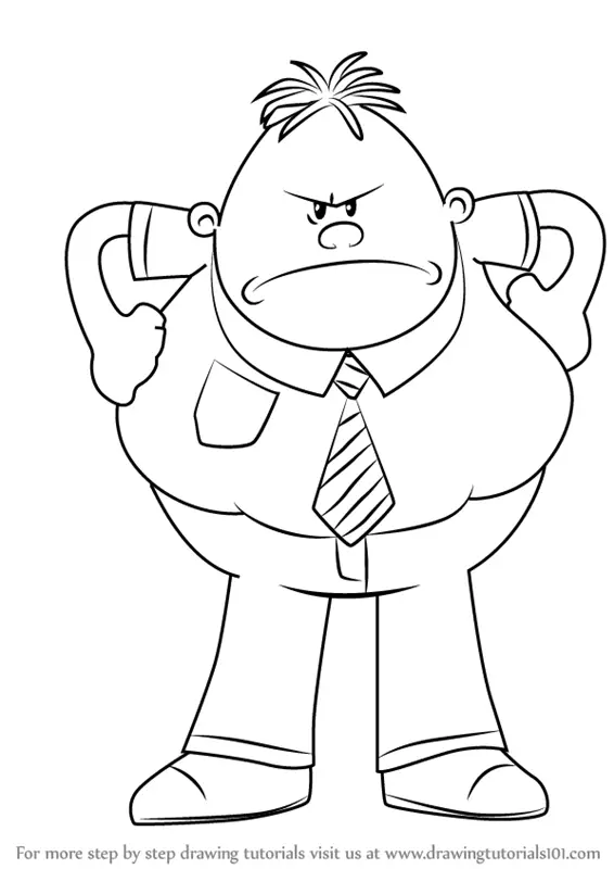 Learn How to Draw Mr. Krupp from Captain Underpants Movie ...