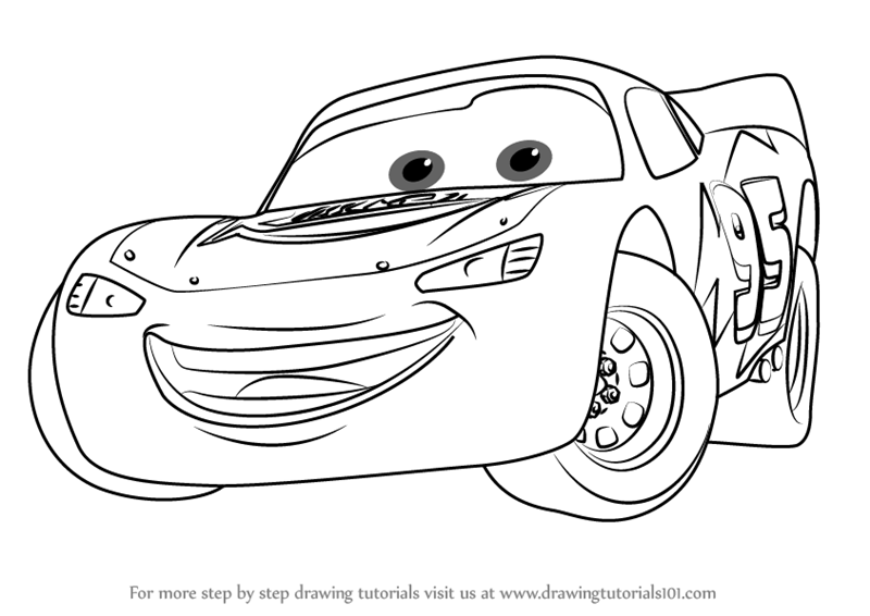 How To Draw Lightning McQueen | Drawing Tutorial (step by step) - YouTube