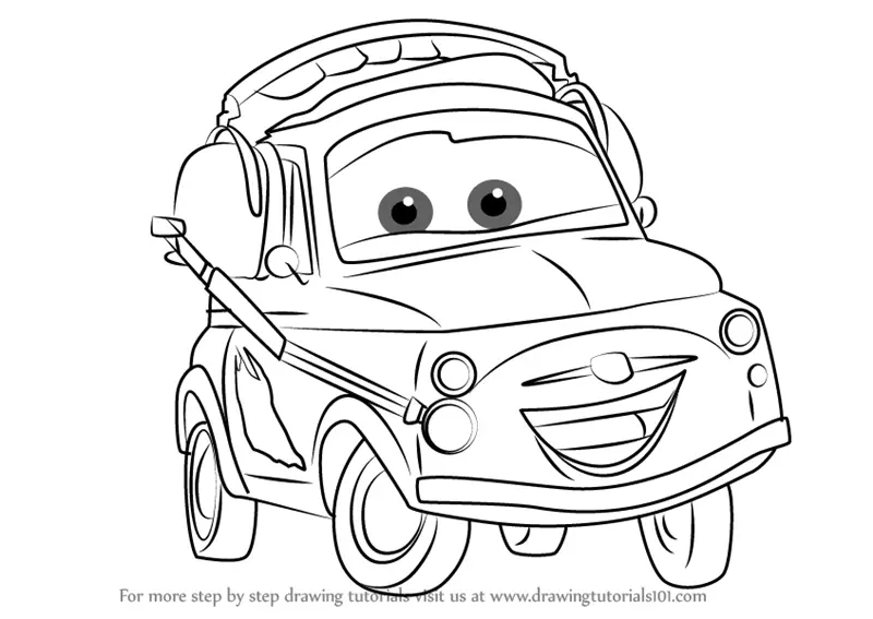 How to Draw Lightning McQueen from Disney Cars Movie Lesson - How to Draw  Step by Step Drawing Tutorials