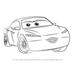 How to Draw Natalie Certain from Cars 3