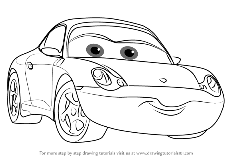 Download Learn How to Draw Sally from Cars 3 (Cars 3) Step by Step ...