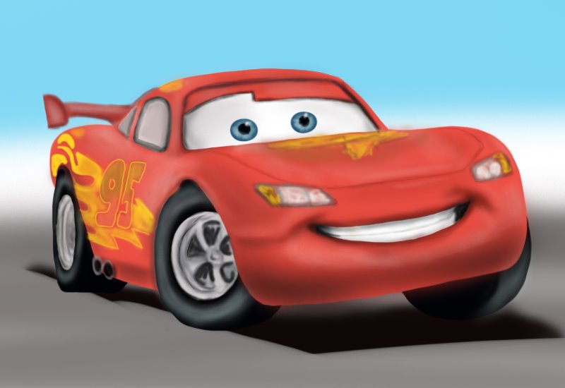 Learn How to Draw Lightning McQueen from Cars (Cars) Step by Step : Drawing  Tutorials