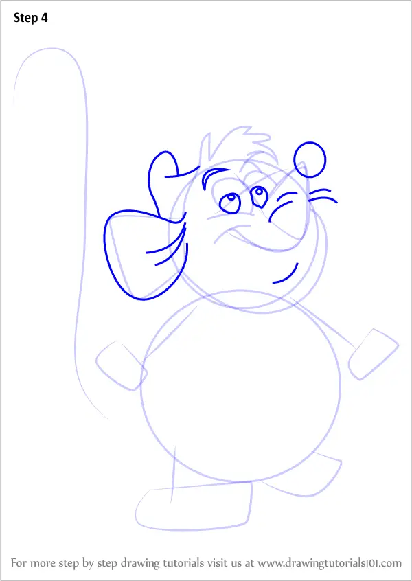 Learn How to Draw Gus from Cinderella (Cinderella) Step by Step