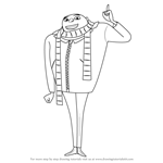 How to Draw Gru from Despicable Me