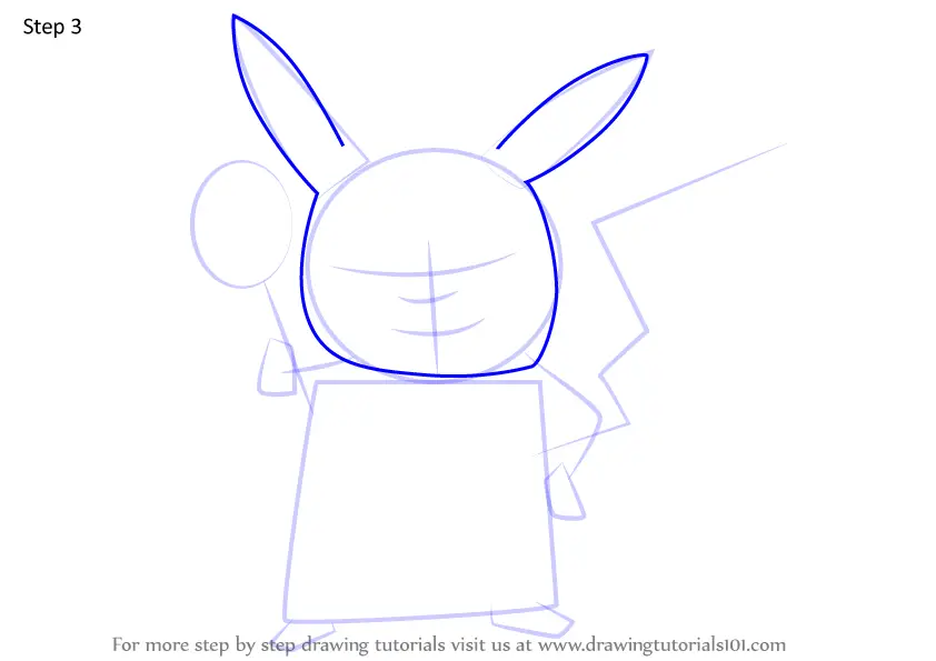 Learn How To Draw Detective Pikachu From Detective Pikachu