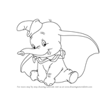 How to Draw Dumbo Elephant from Dumbo