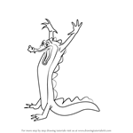 How to Draw Ben Ali Gator from Fantasia