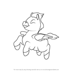 How to Draw Young Pegasus from Fantasia