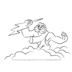 How to Draw Zeus from Fantasia