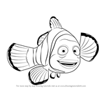 How to Draw Marlin from Finding Nemo