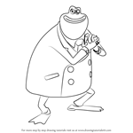 How to Draw The Toad from Flushed Away