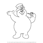 How to Draw Frosty from Frosty the Snowman