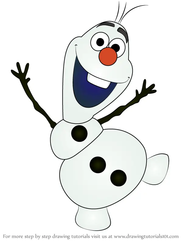 Learn How to Draw Olaf from Frozen 2 (Frozen 2) Step by Step : Drawing  Tutorials