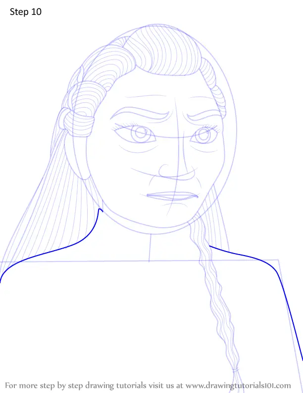 Learn How to Draw Yelena from Frozen 2 (Frozen 2) Step by ...